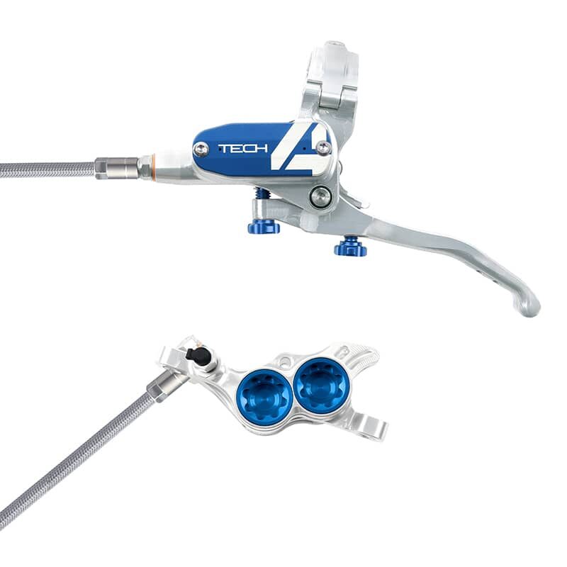 HOPE TECH 4 V4 Durite Aviation - Bleu, Pack avant