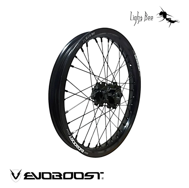 Jante renforcée 18" EVOBOOST pour SUR-RON Light Bee, cette jante arrière renforcée en 18*1.85 EVOBOOST est noir