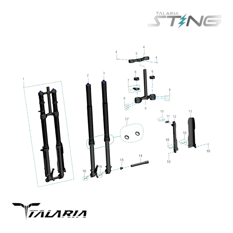 Fiche technique fourche TALARIA Sting TL5500 pro