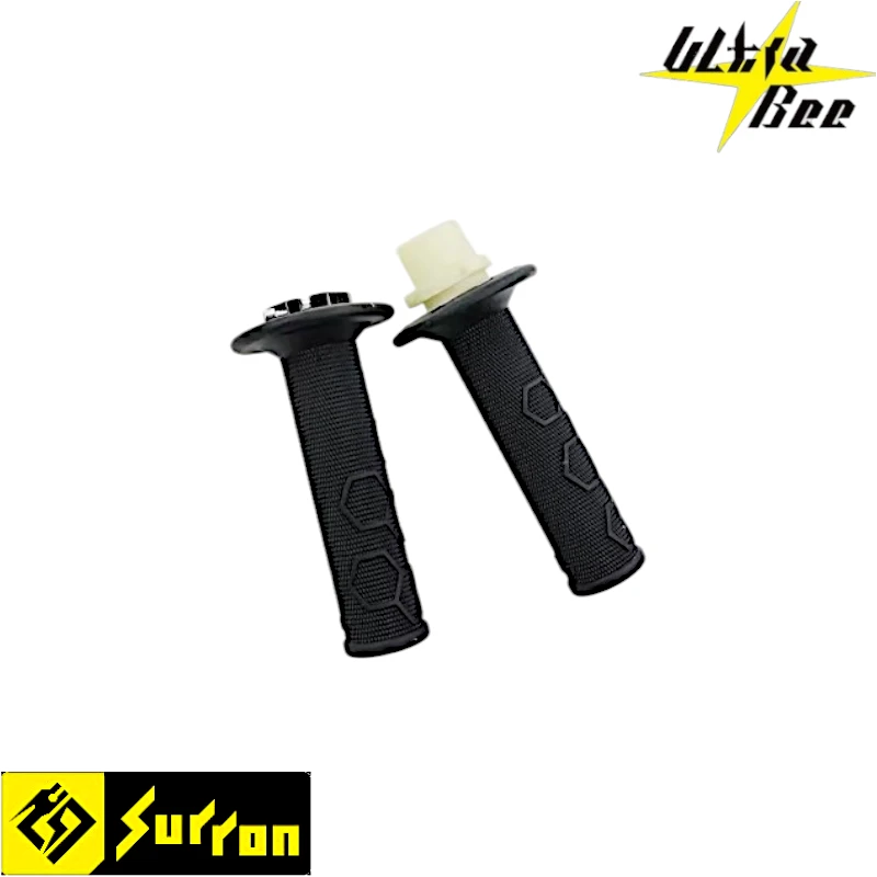 Poignée guidon origine SUR-RON Ultra Bee. Ces poignées de guidon en caoutchouc souple sont les modèles d’origine montés sur la SUR-RON Ultra Bee.